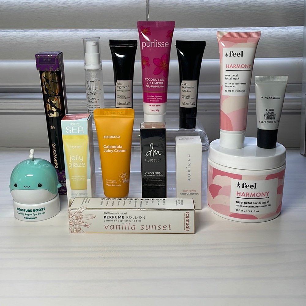 Assorted makeup and skincare bundle